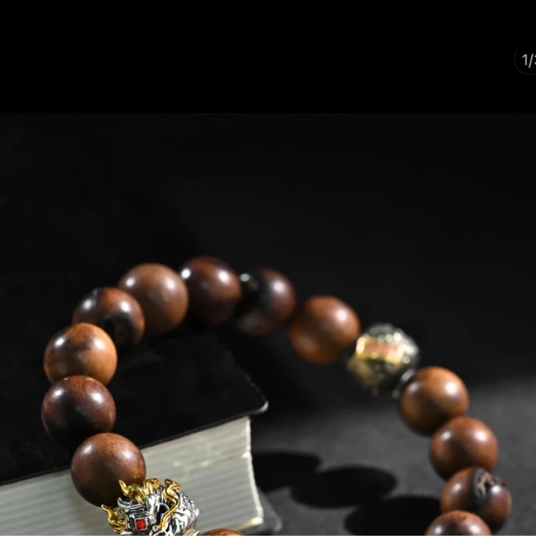 龙虎山直发雷击枣木手串