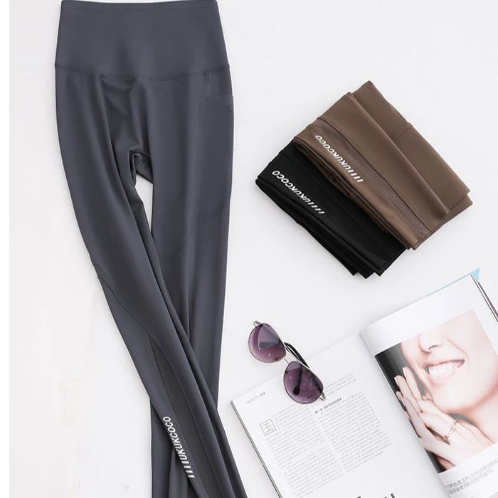 高腰显瘦薄款四季可穿软弹网纱紧身外穿运动芭比裤-2311