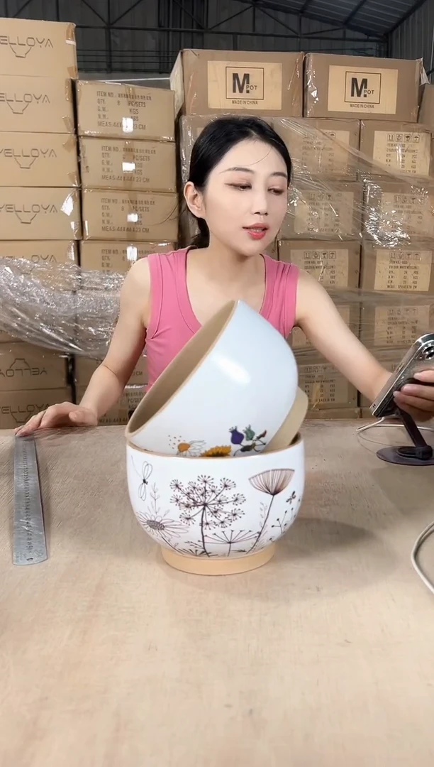 大碗紫砂素色小号+彩色小号15x11