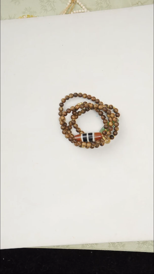 18K金镶嵌手串和田玉这****啊手串