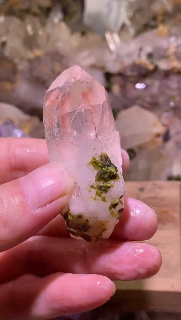 未镶嵌珠宝半成品水晶61号50g四川超七花园水晶