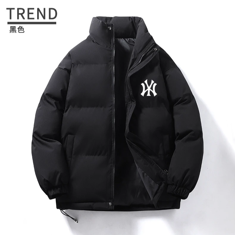 简约立领短款棉服外套男宽松冬季加厚休闲短款棉衣潮牌百搭-万万
