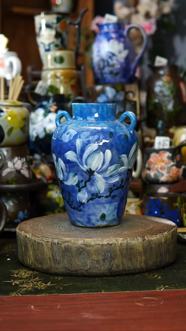 花瓶/杯子/碗微瑕128号景德镇手工手绘釉下彩