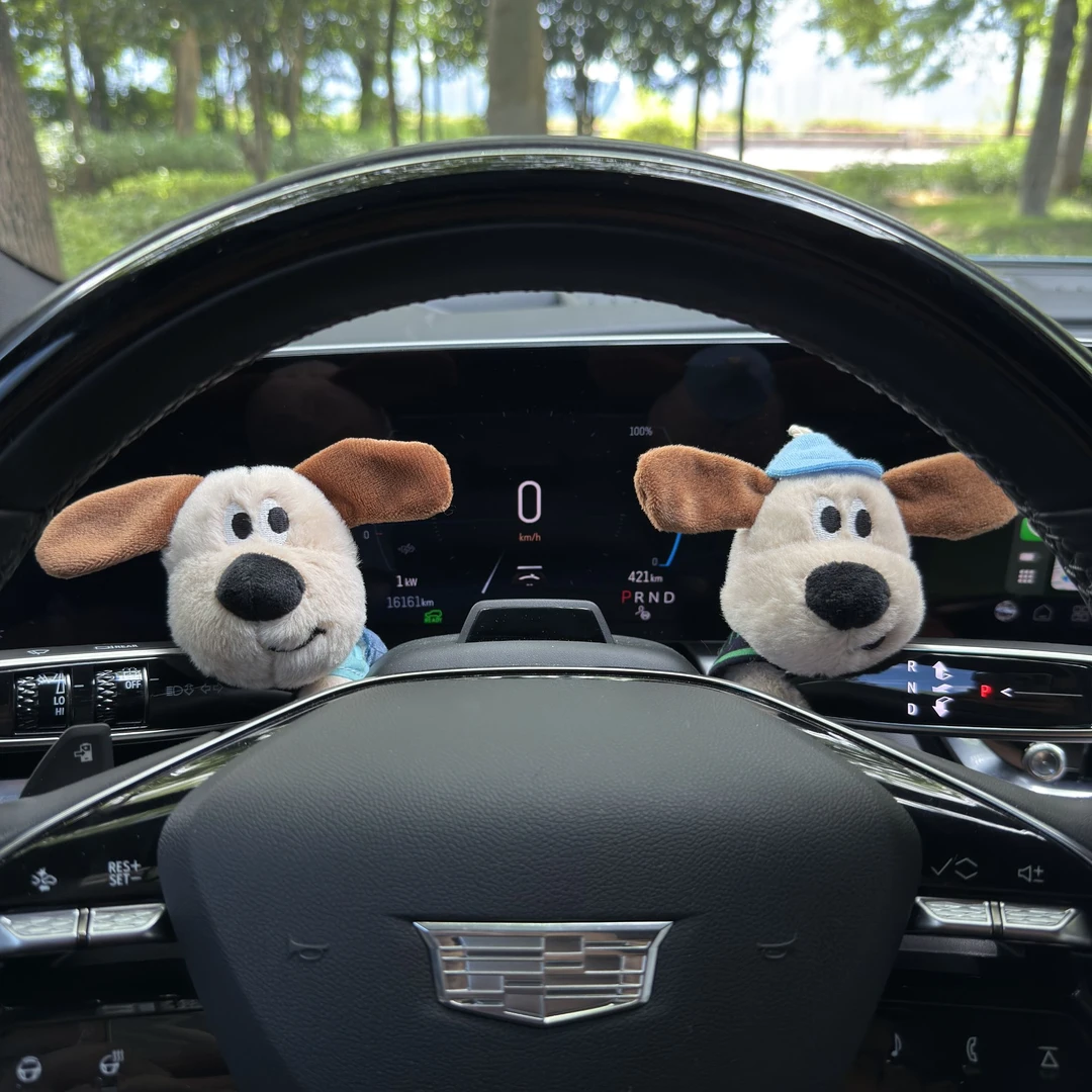 汽车怀挡装饰转向灯大鼻子狗玩偶雨刷器雨刮器公仔车载娃娃车内饰