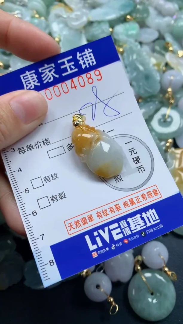 颈饰未镶嵌翡翠4089