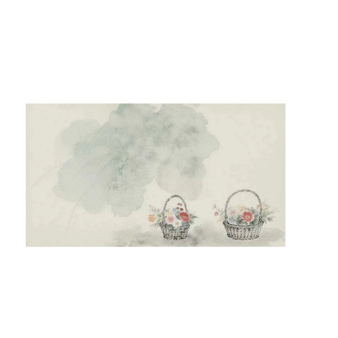 静德斋微喷古风【绢布系列】【花篮绢布长卷】小楷行草书专用宣纸