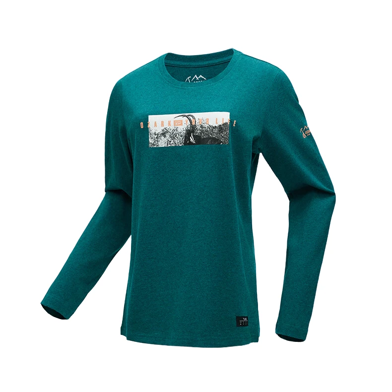 Ozark/奥索卡24秋冬自驾露营休闲内搭纯棉宽松舒适圆领长袖339075