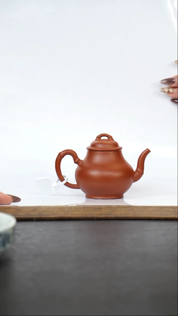 茶壶紫砂竹婷朱泥150cc