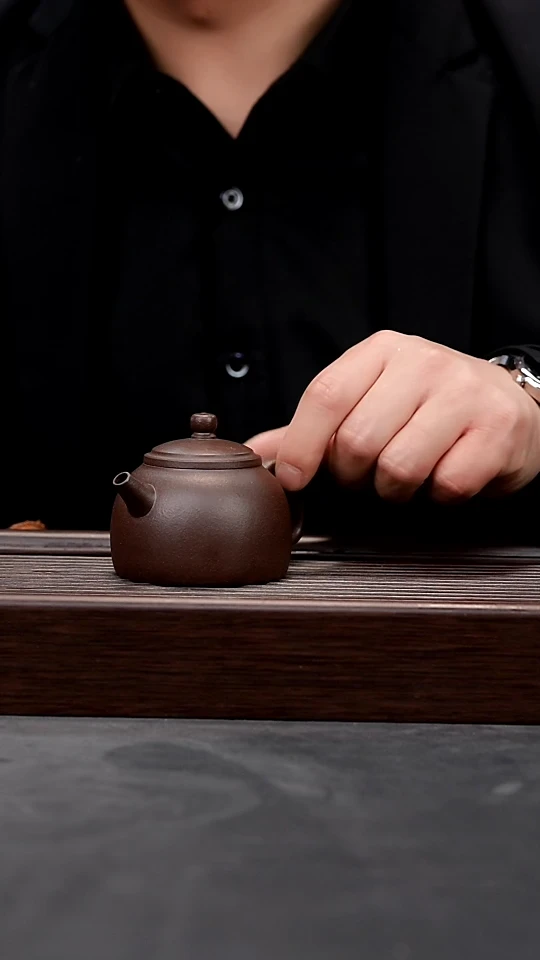 【闪购商品】紫砂茶壶老紫泥全手筑寂