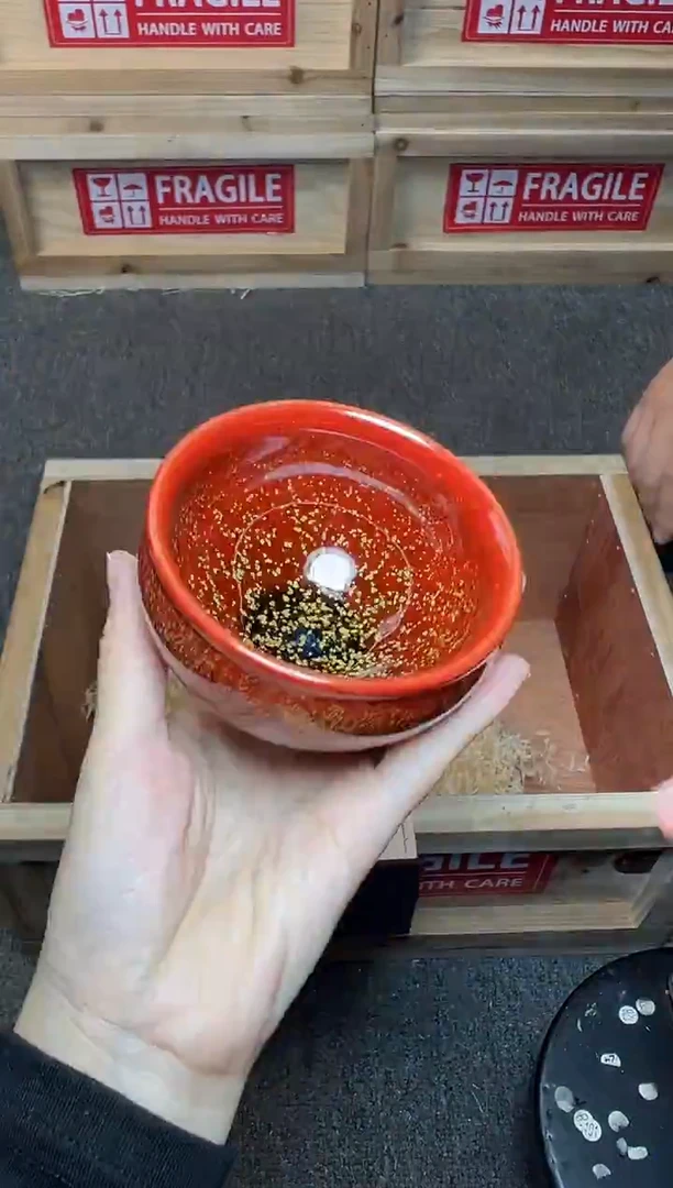 茶盏锦上花 将军  建窑建盏主人杯