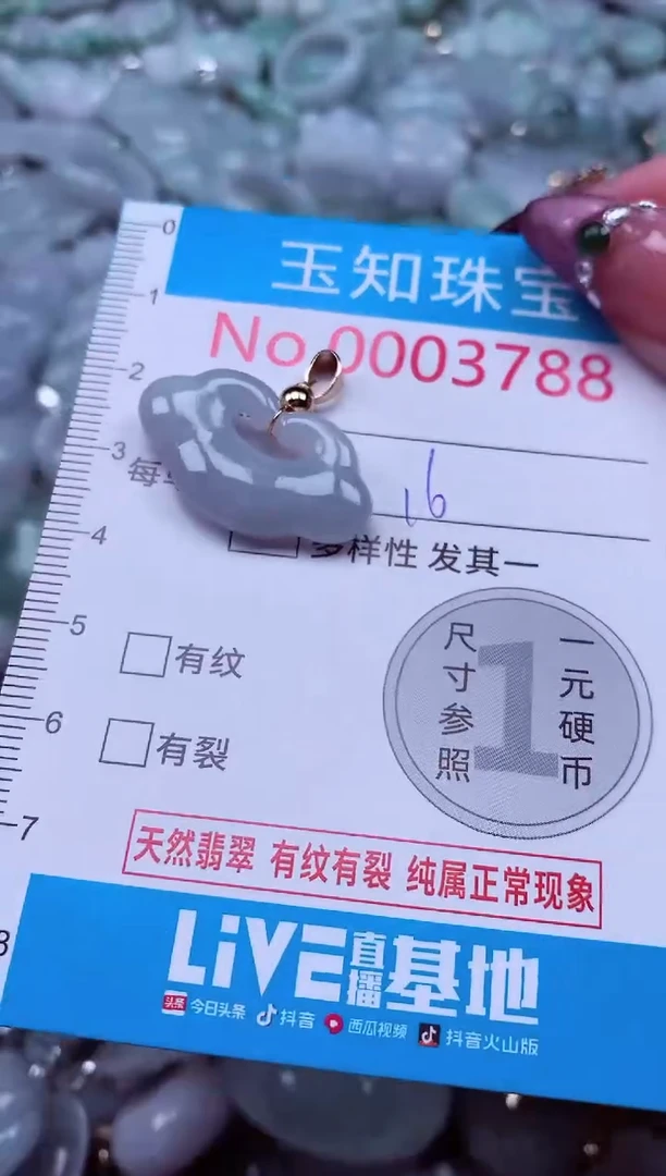 吊坠(不含链)未镶嵌翡翠3788