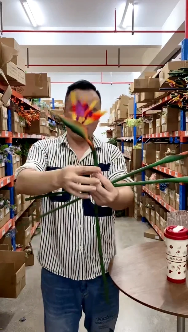 仿真花绿植天堂鸟3枝