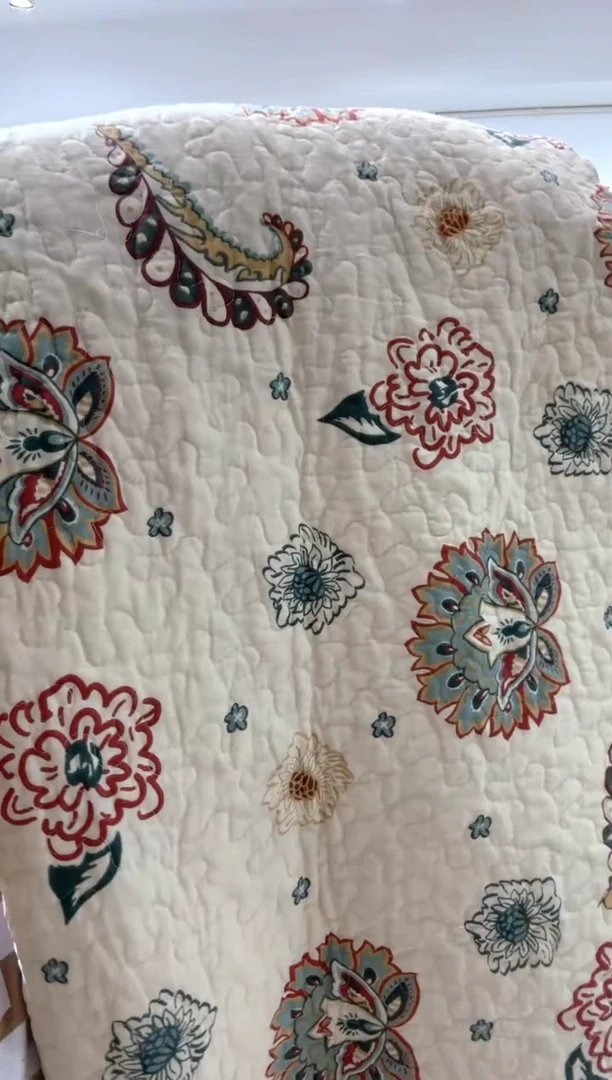 棉180*250纯棉床盖35号微瑕