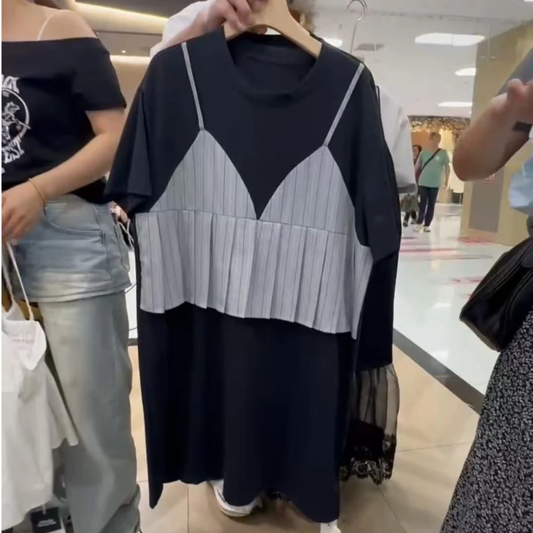 62250 U 洋气时尚百搭女夏季纯色连衣裙