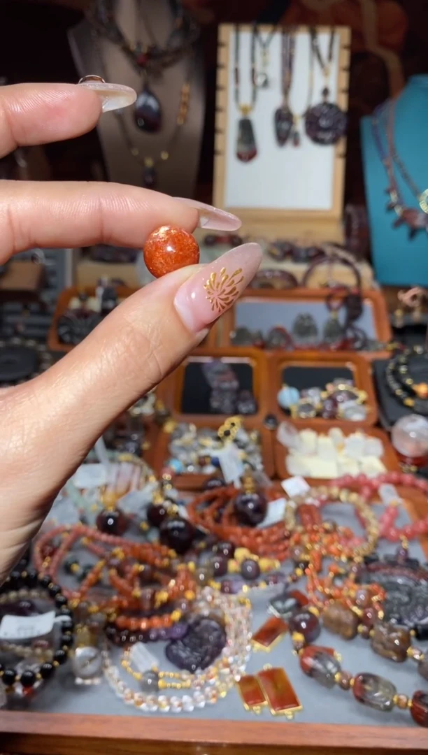 【闪购商品】日光石单颗未镶嵌金太阳13+mm