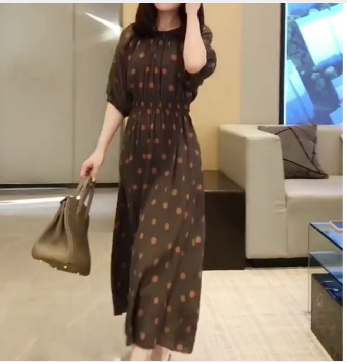 2025春季新款网红同款洋气气质韩版爆款连衣裙女光M-1