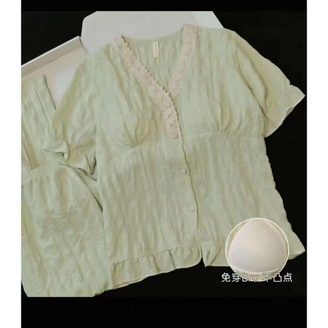 【2530绿】夏季睡衣新款来袭，品牌尾货睡衣~