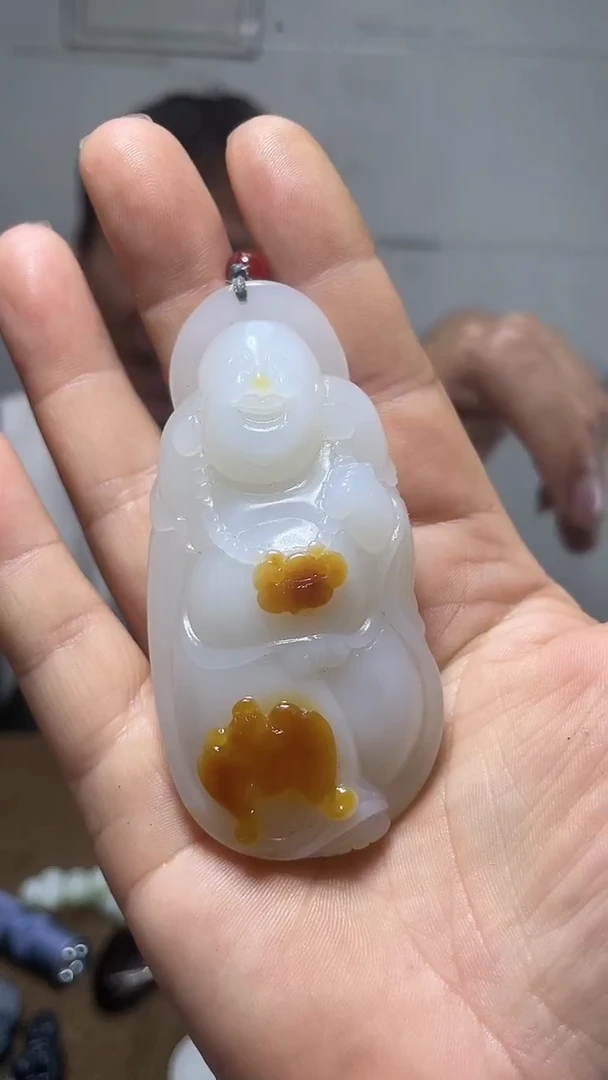 和田玉未镶嵌把件1