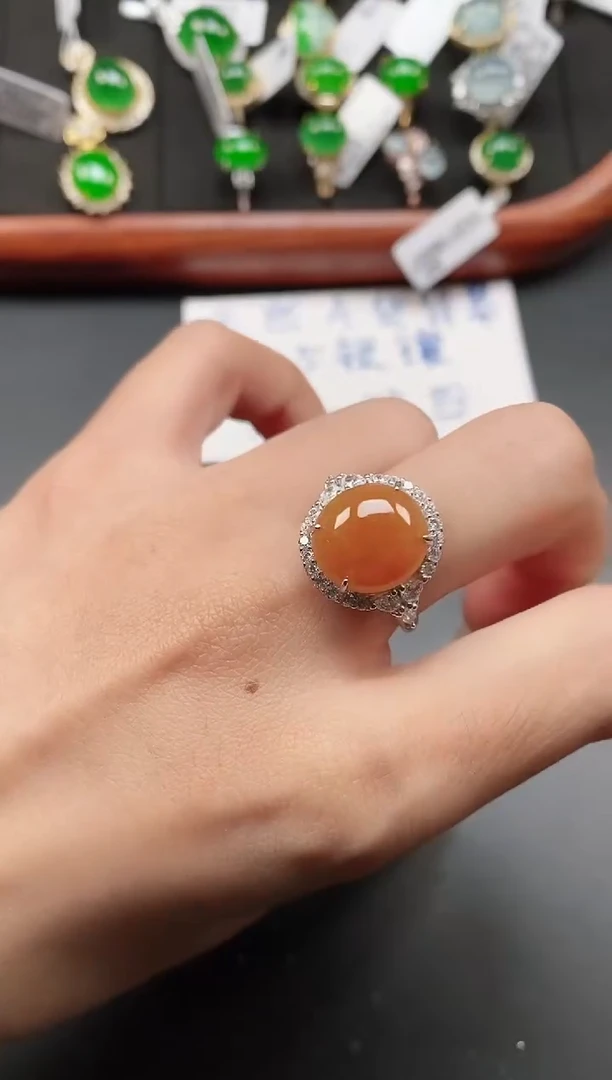 银S925镶嵌戒指翡翠1111