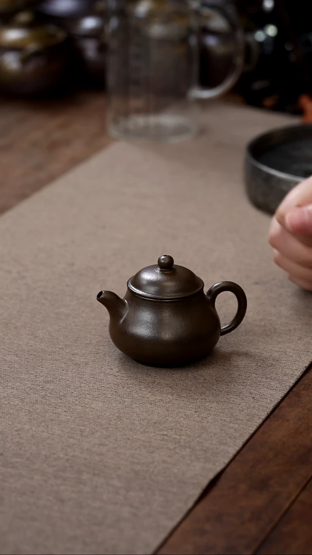茶壶紫砂柴烧粗砂小潘