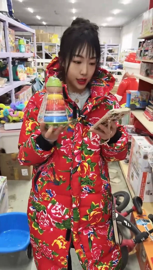 E0457青蛙花式圆环堆塔