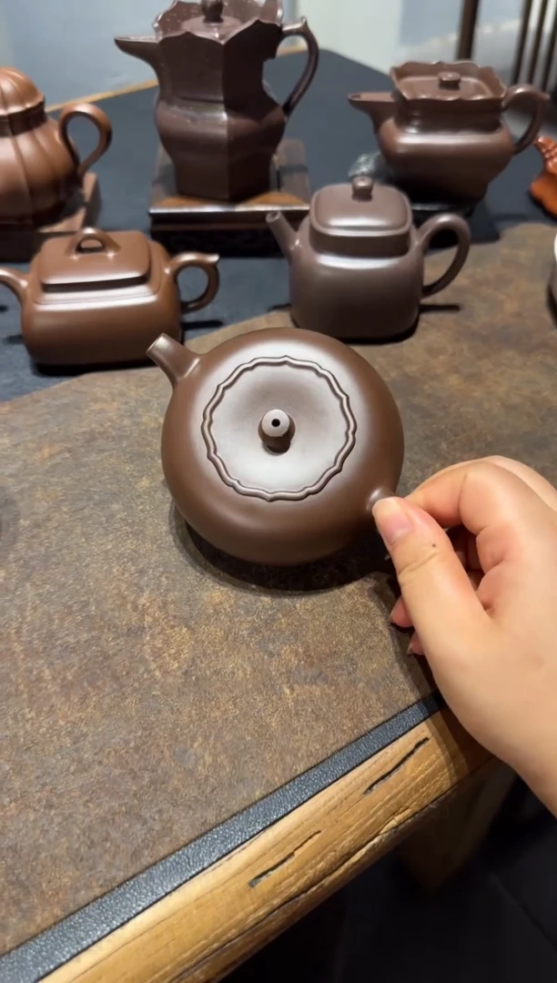 茶壶紫砂G****勇柿柿如意