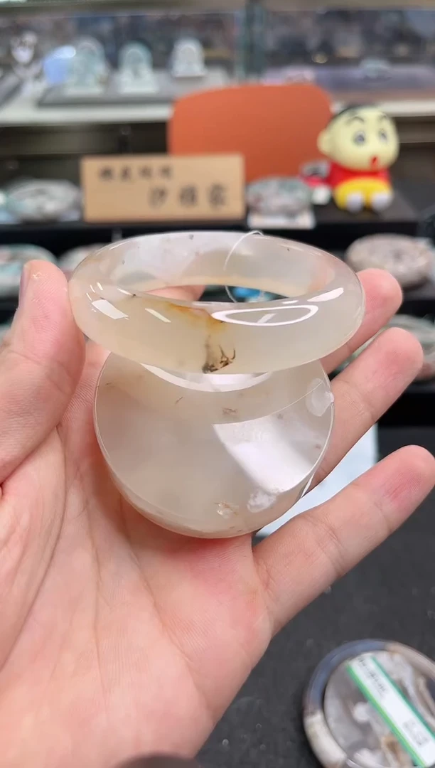 未镶嵌手镯石英质玉57圈口 （赠品镯心）302575