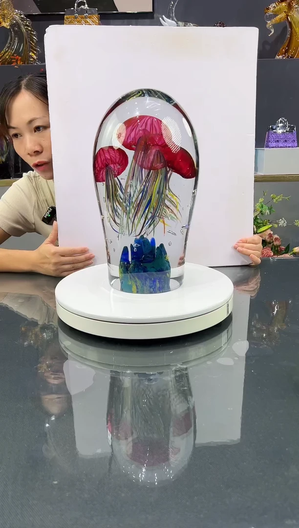 琉璃手工艺品水晶琉璃摆件1个
