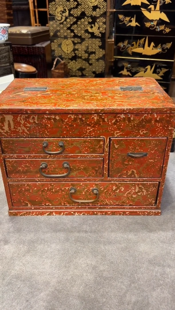 金刚实木塗 干漆  首饰柜