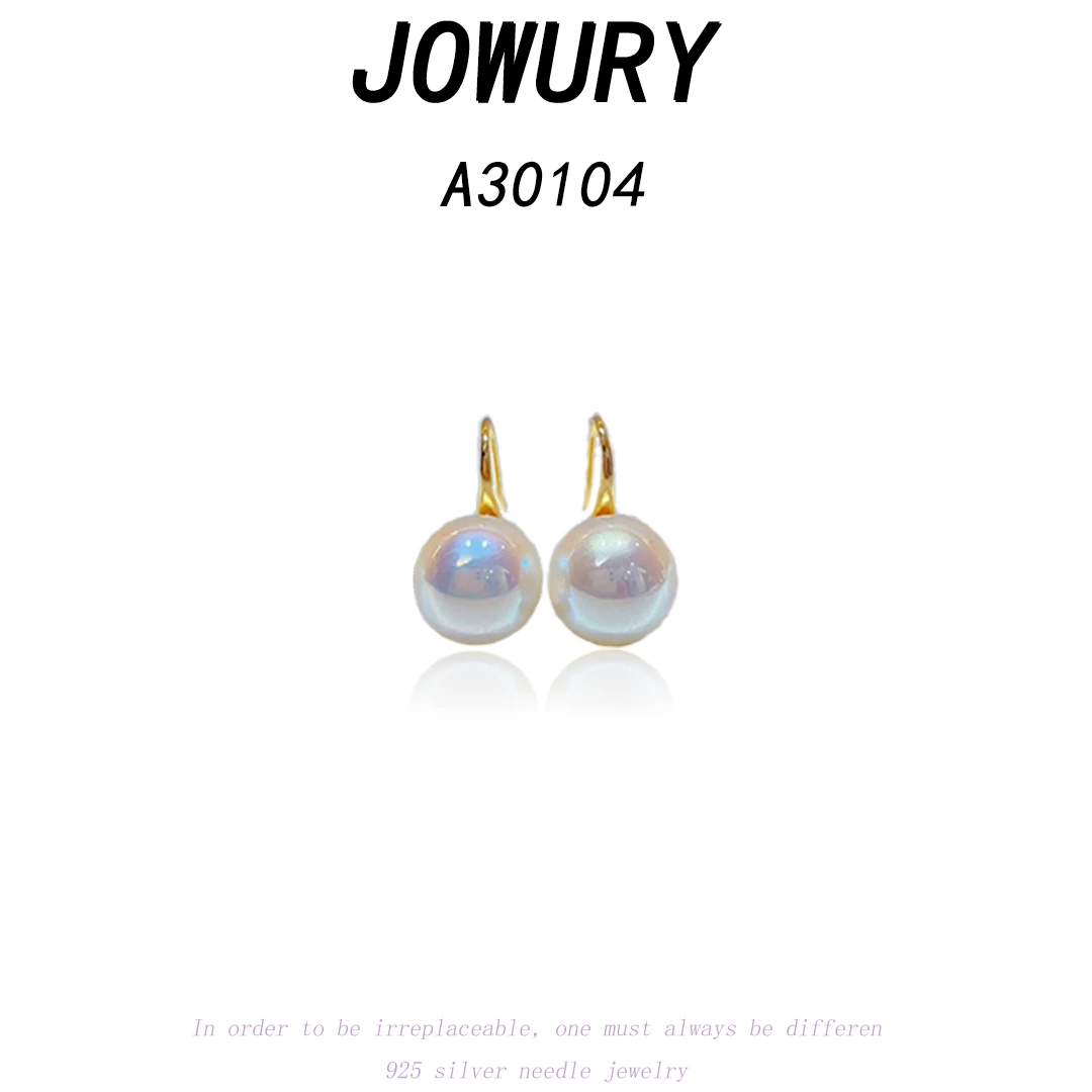 Jowury 925银耳饰 轻奢 百搭 强光  法式 高跟鞋耳钩【厂长专属】