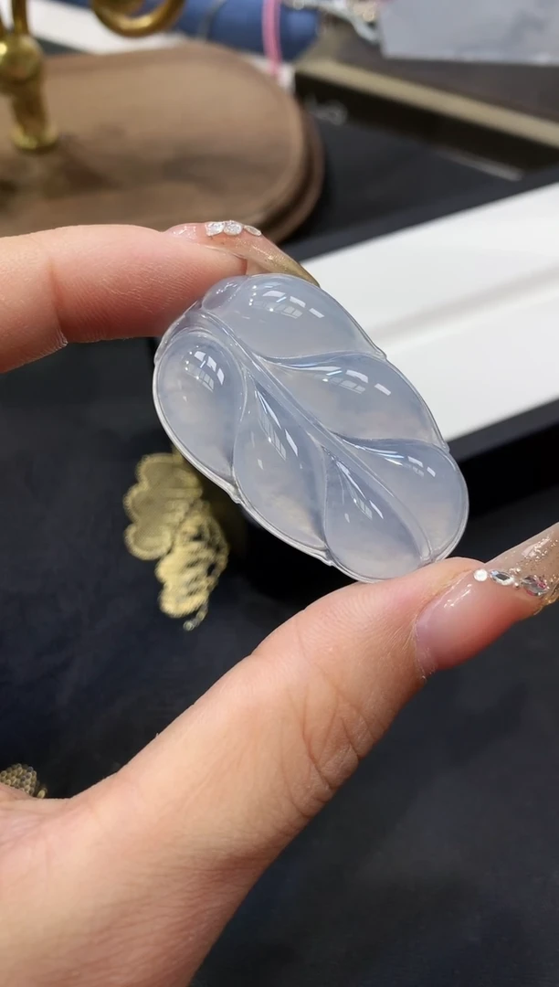 未镶嵌挂件翡翠叶子