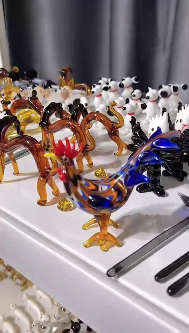 手工艺品琉璃公鸡