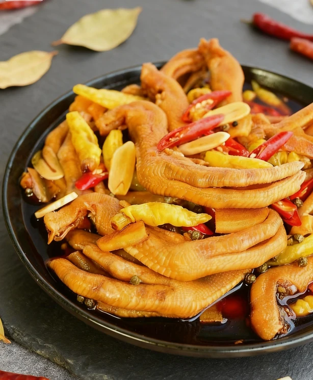 酸辣鸭爪香辣熟食卤味零食休闲小吃  6大个尝鲜版