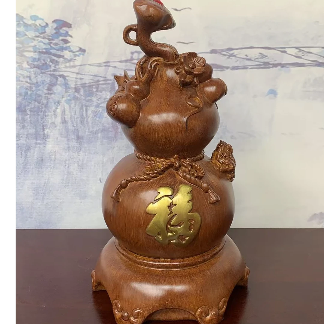 福禄如意葫芦家居工艺品摆件 高30长17