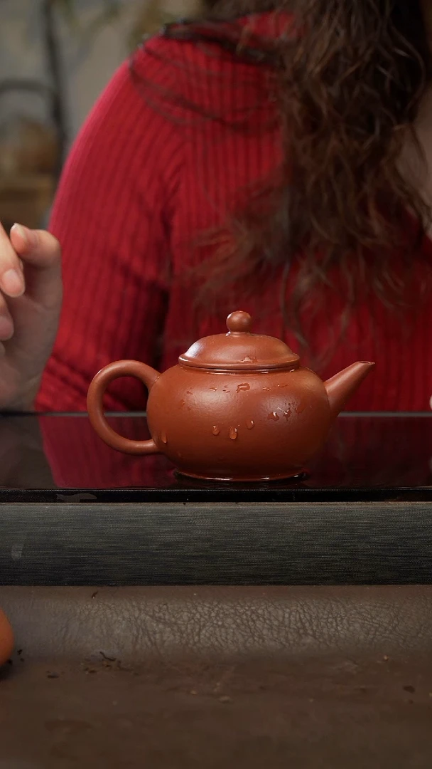 茶壶紫砂24 水平 朱泥 180cc