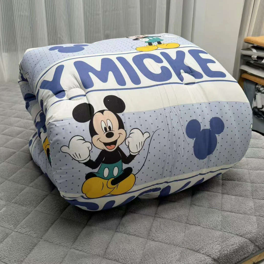 卡通豆豆绒200*230快乐小老鼠加厚冬被