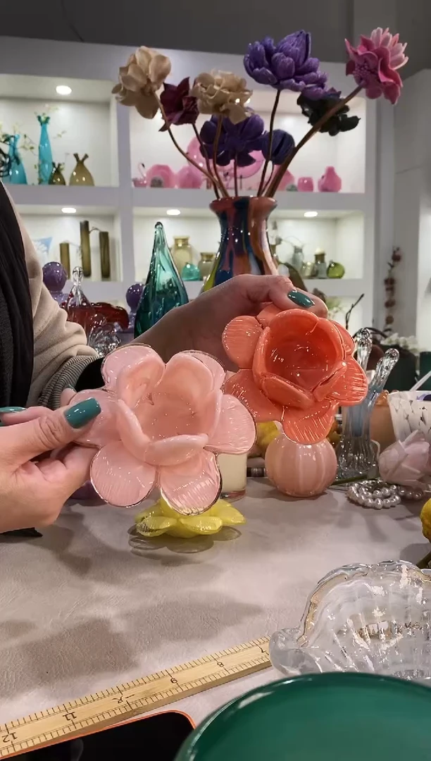 喜**渡慕忆家手作琉璃花瓶