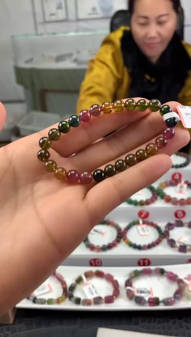 未镶嵌手串碧玺多样性发一条