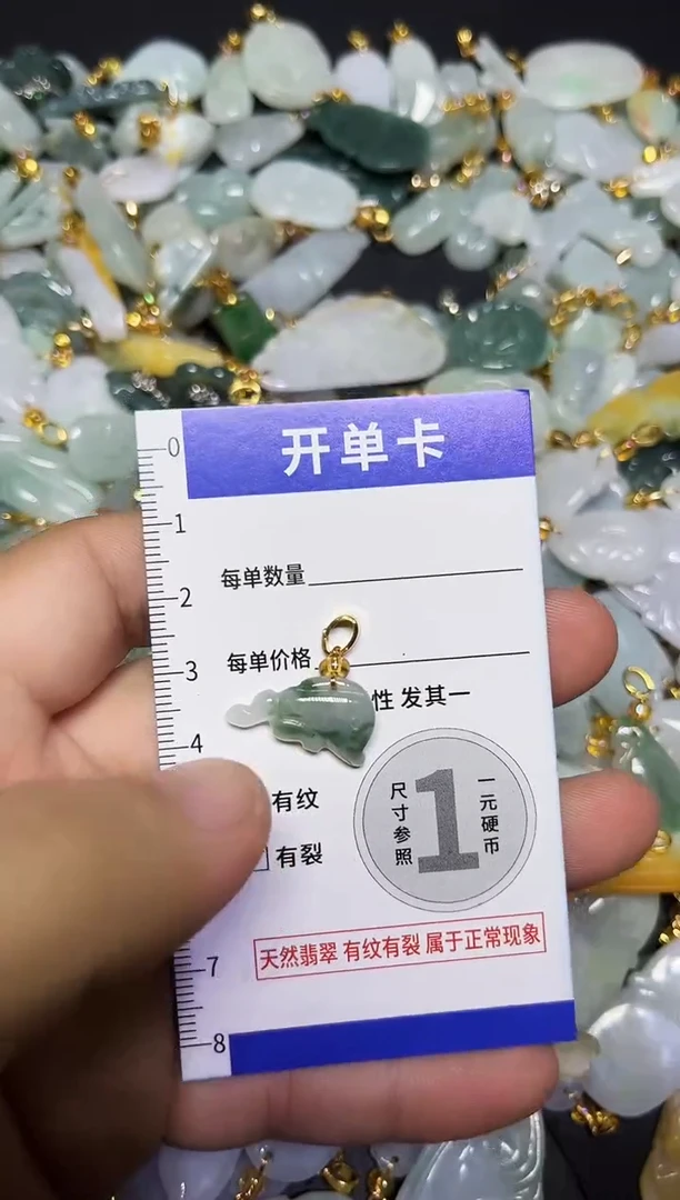 颈饰未镶嵌翡翠天然A货翡翠