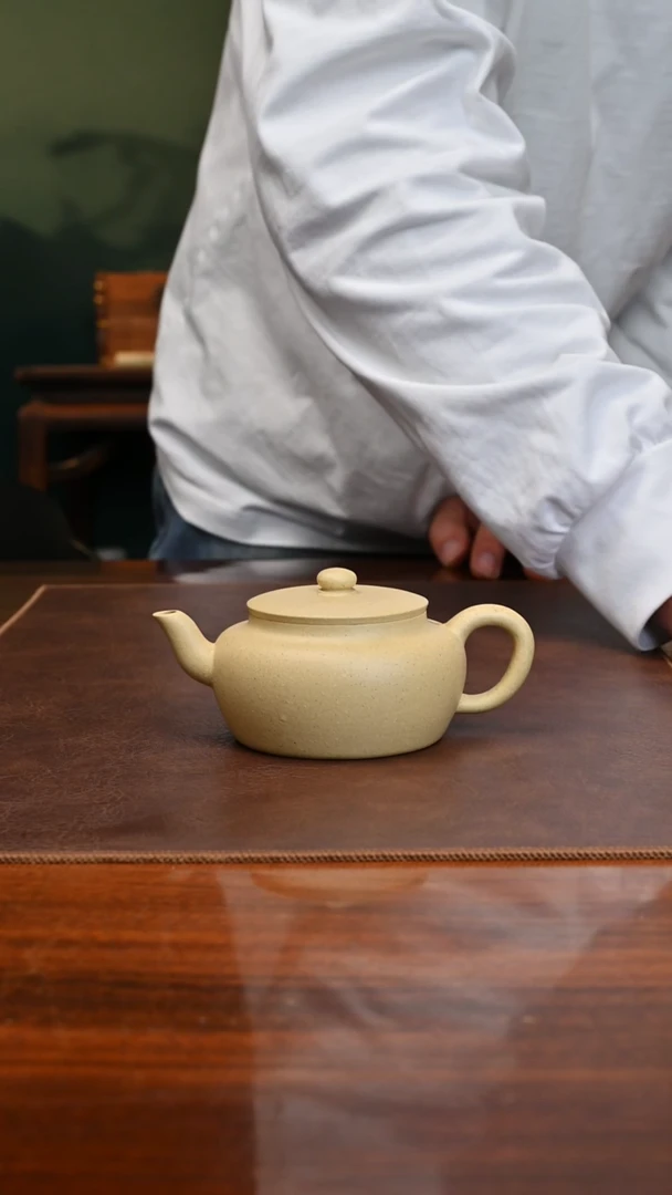 【闪购商品】紫砂茶壶陈小平精工本绿汉韵180cc