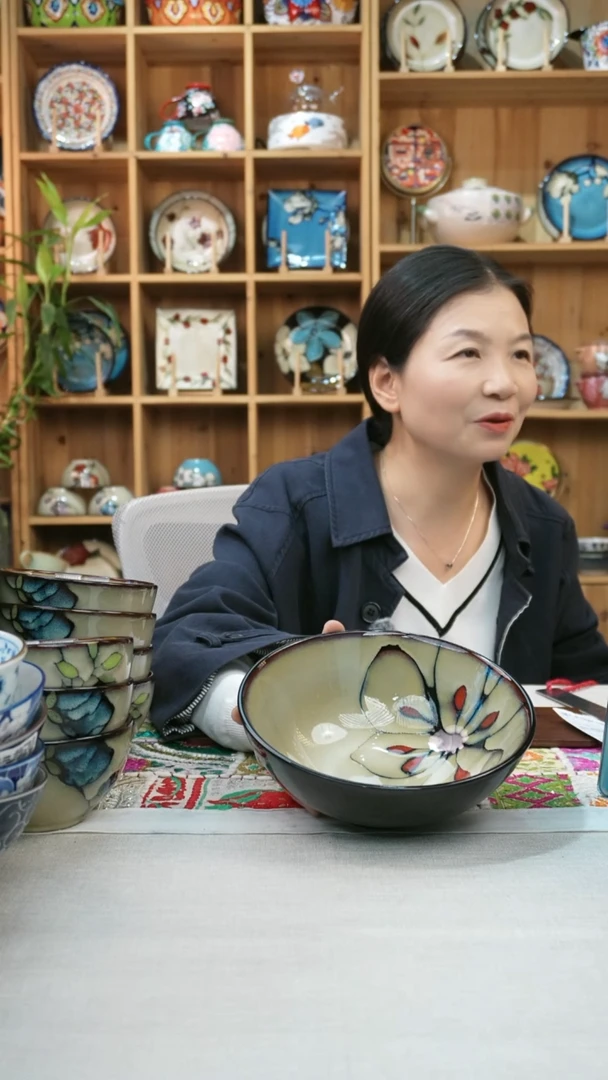 瓷片小可陶瓷高温两只大碗