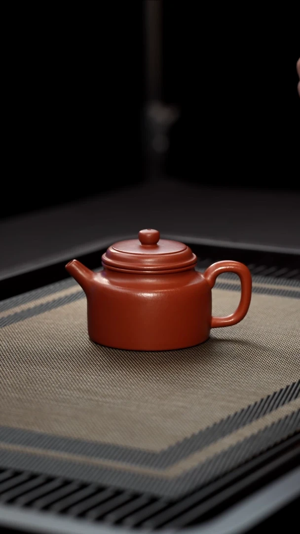 茶壶紫砂全手工朱泥德钟150cc