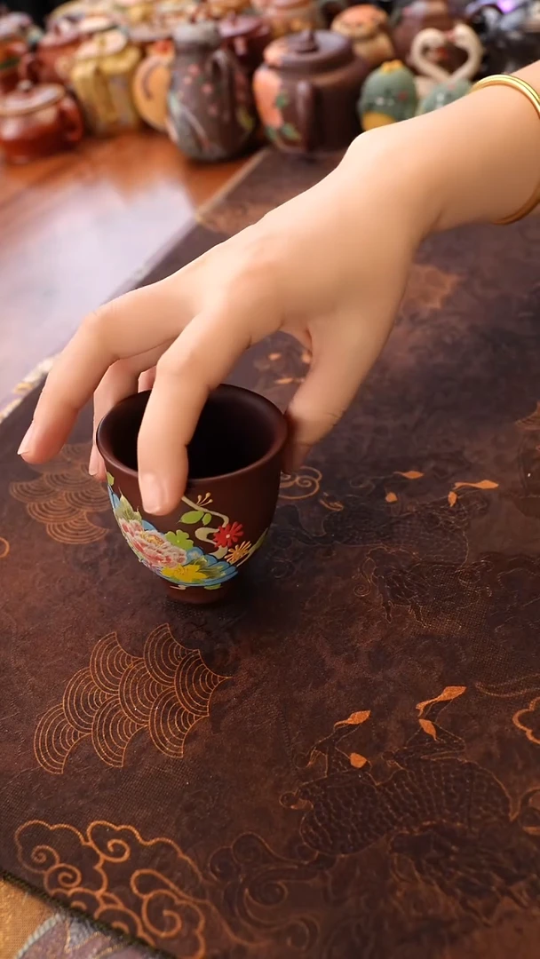 茶壶紫砂雀扇主人杯
