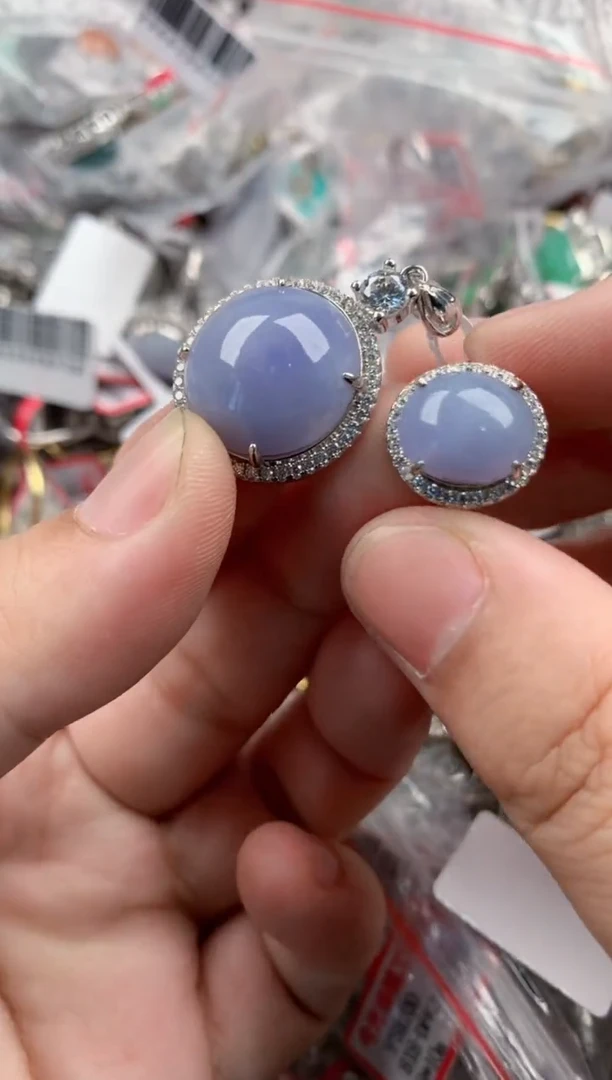 银S925镶嵌戒指翡翠333   10