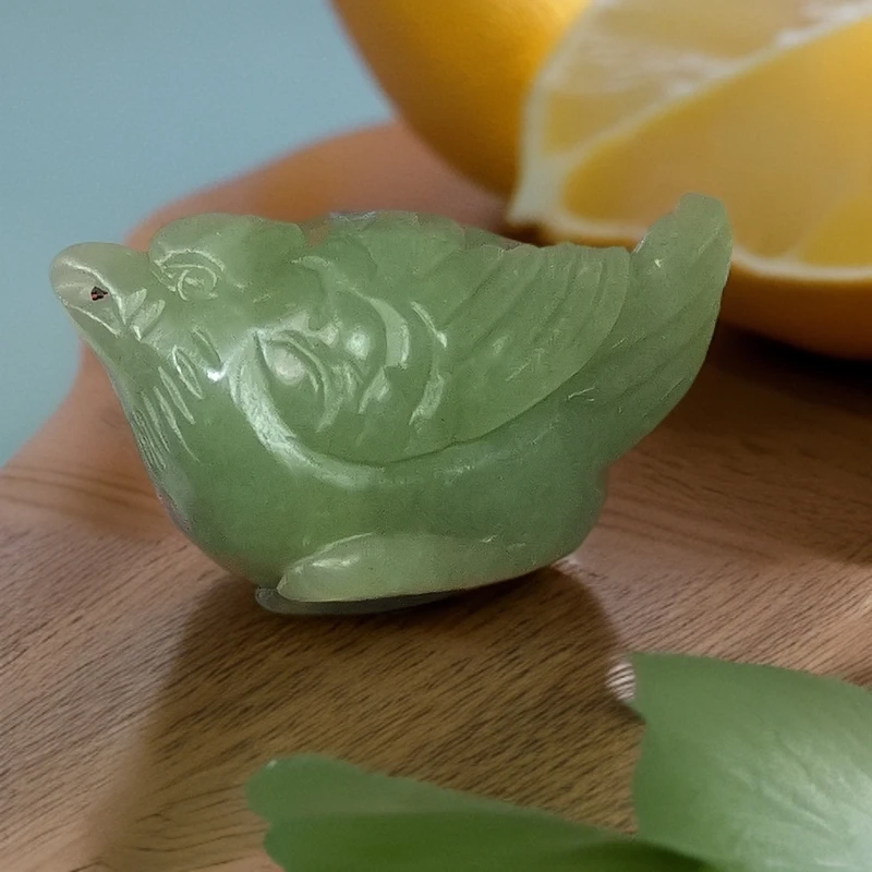 和田玉山料小鸟吊坠