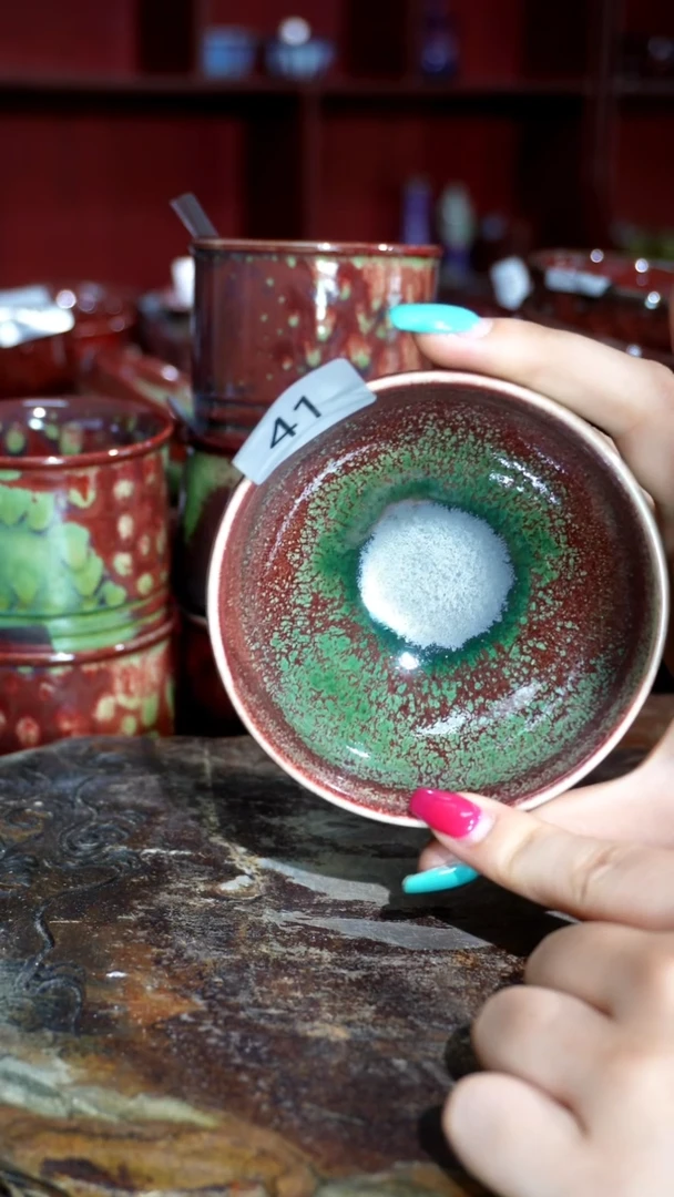 摆件精品窑变钧瓷茶器