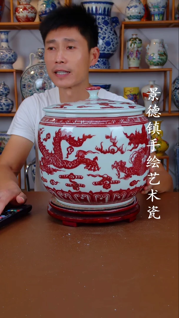 现代景德镇手工手绘陶瓷摆件93