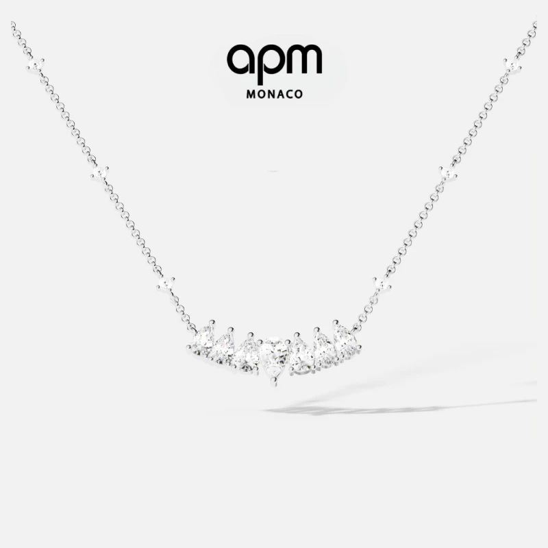 APM Monaco 水滴形可调节项链小众首饰礼物饰品明星同款时尚饰品