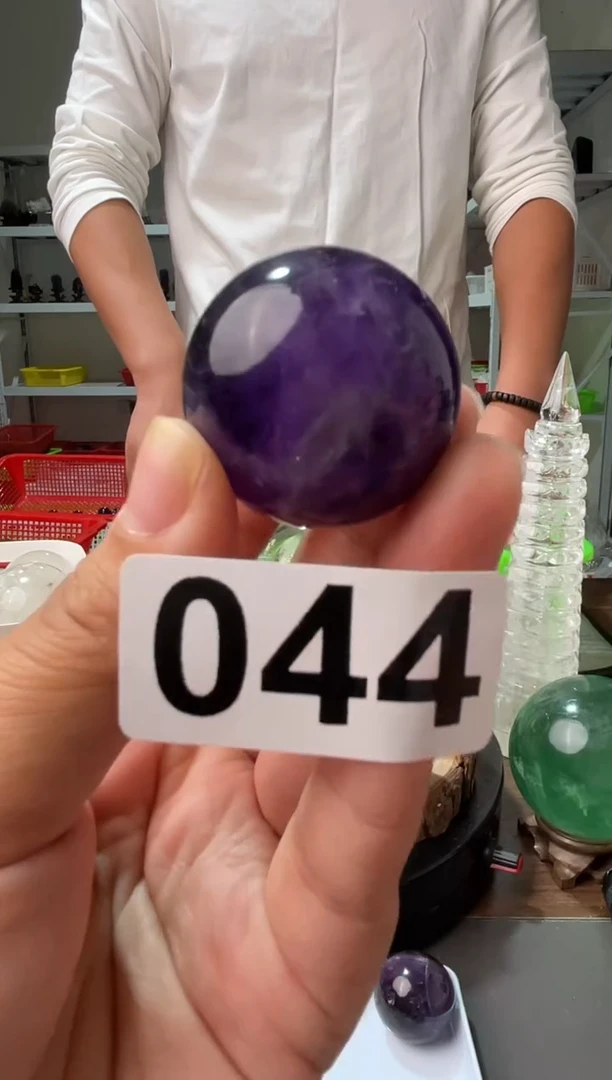 未镶嵌大型摆件（非配饰）水晶紫水晶球多样性发其一30-33M 044