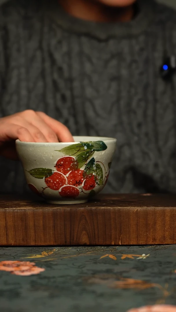 瓷片釉下彩手工手绘同款陶器